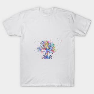 Kids reading under tree T-Shirt